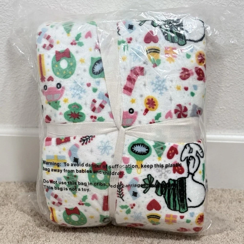 Peanuts Snoopy Holiday Icons Full/Queen Berkshire Blanket 90